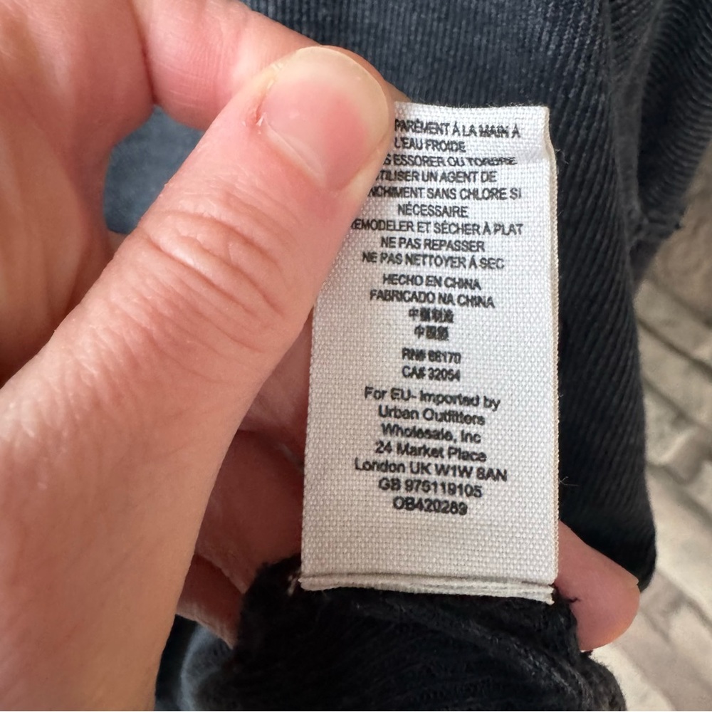 Free People We the Free Oversized Mineral Washed Henley Tee Shirt - Picture 4 of 6